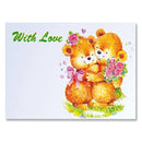 With Love Gift Tag with Glitter - 8.90 cm x5 cm
