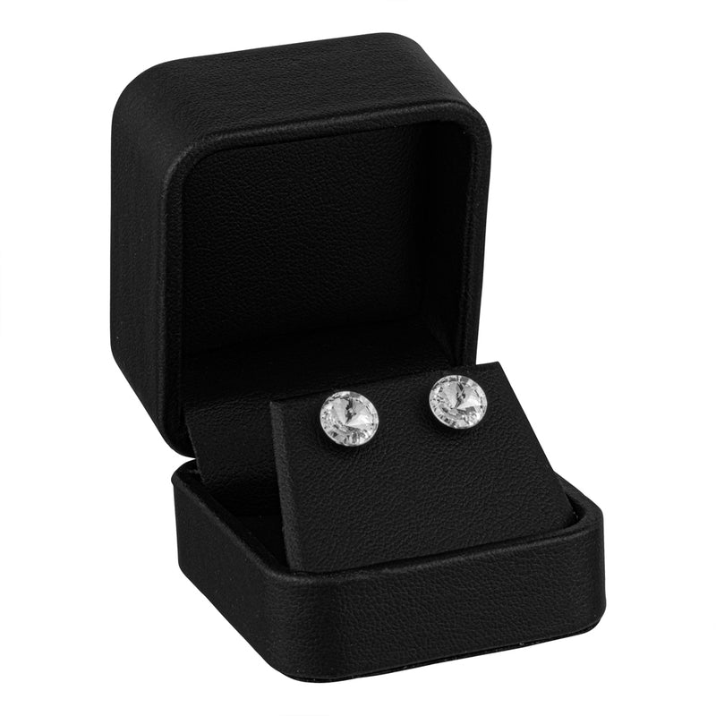 Leatherette Single Earring Box with Matching Interior