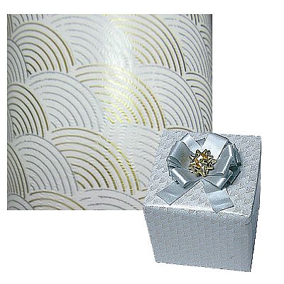 Gold and Silver Metallic Print Jeweller's Wrapping Paper