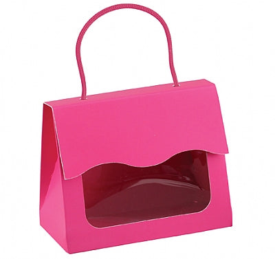Cardboard Tote Bag with Window Favor Box
