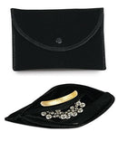 Padded Velour Pouch with Inner Division