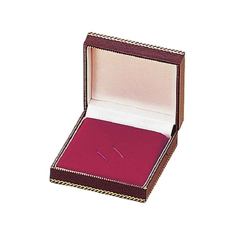 Leatherette Tie Clip Box with Matching Insert and White Window