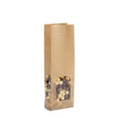 Kraft Bag with Polypropylene Window and Square Bottom