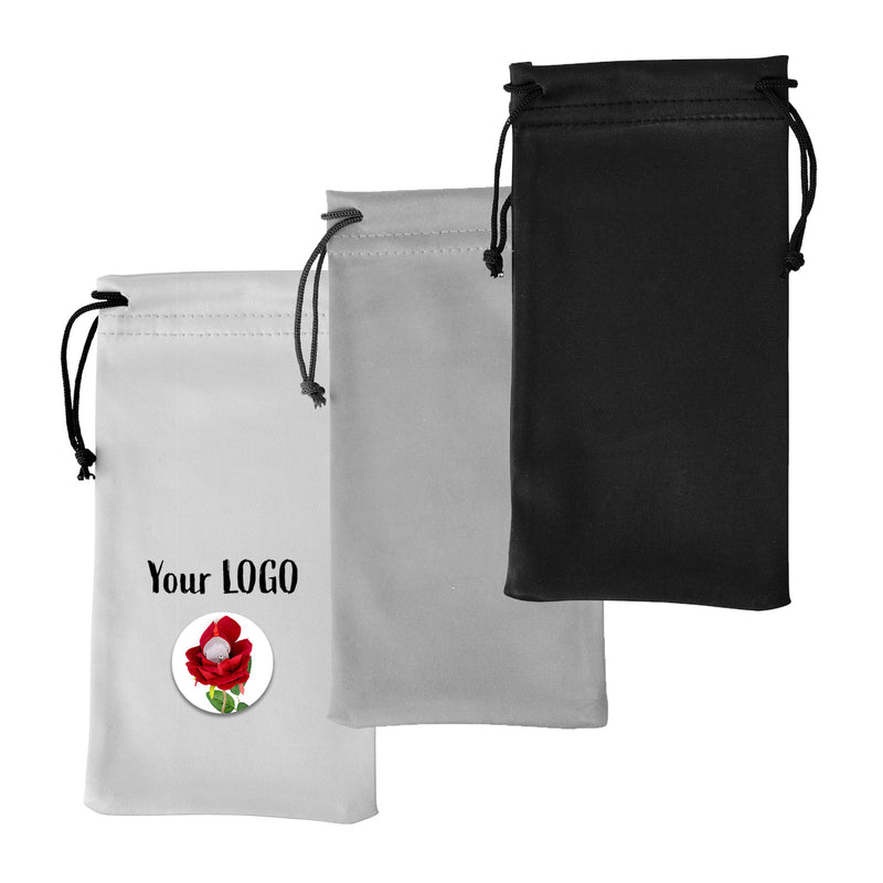 Microfiber Slip-In Optical Pouch with Drawstring