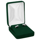 Velour Hoop Earring Box with White Sleeve