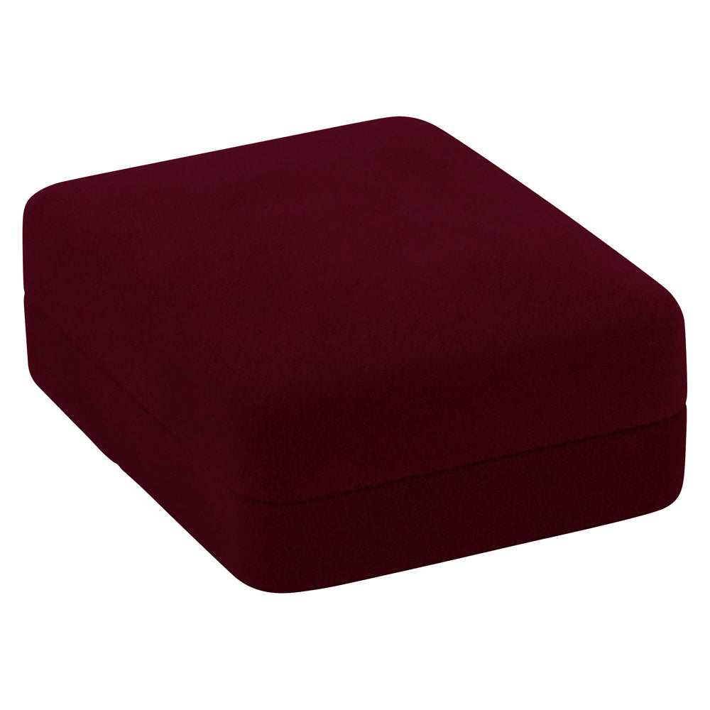 Velour Hoop Earring Box with White Sleeve