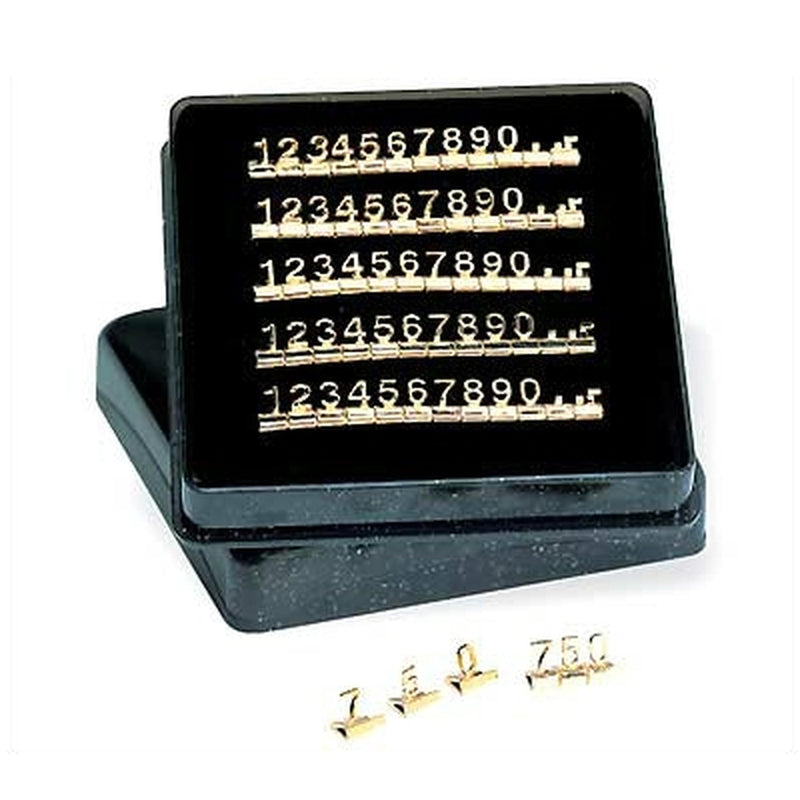 Gold-Plated Cubic Numbers-10 Sets of 0-9