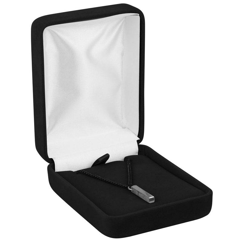 Velour Pendant Box with White Sleeve