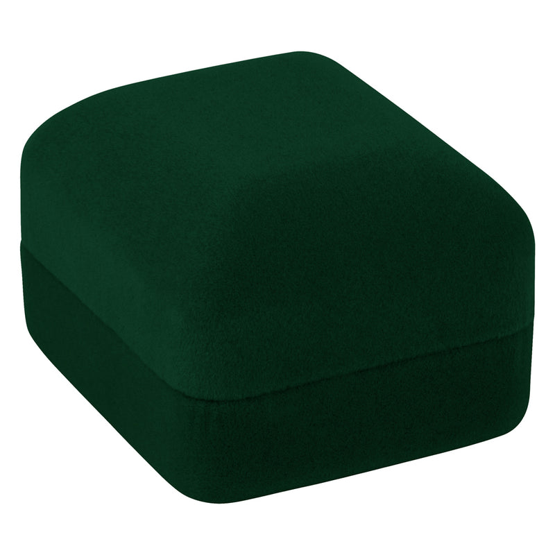 Velour Single Earring Box with White Sleeve