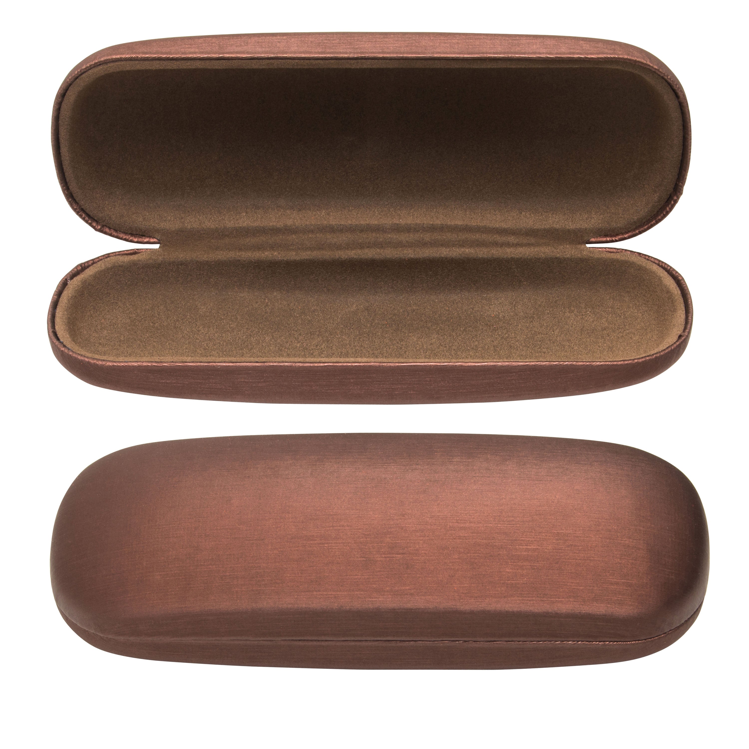 Hard Shell Brushed Eyeglass Case