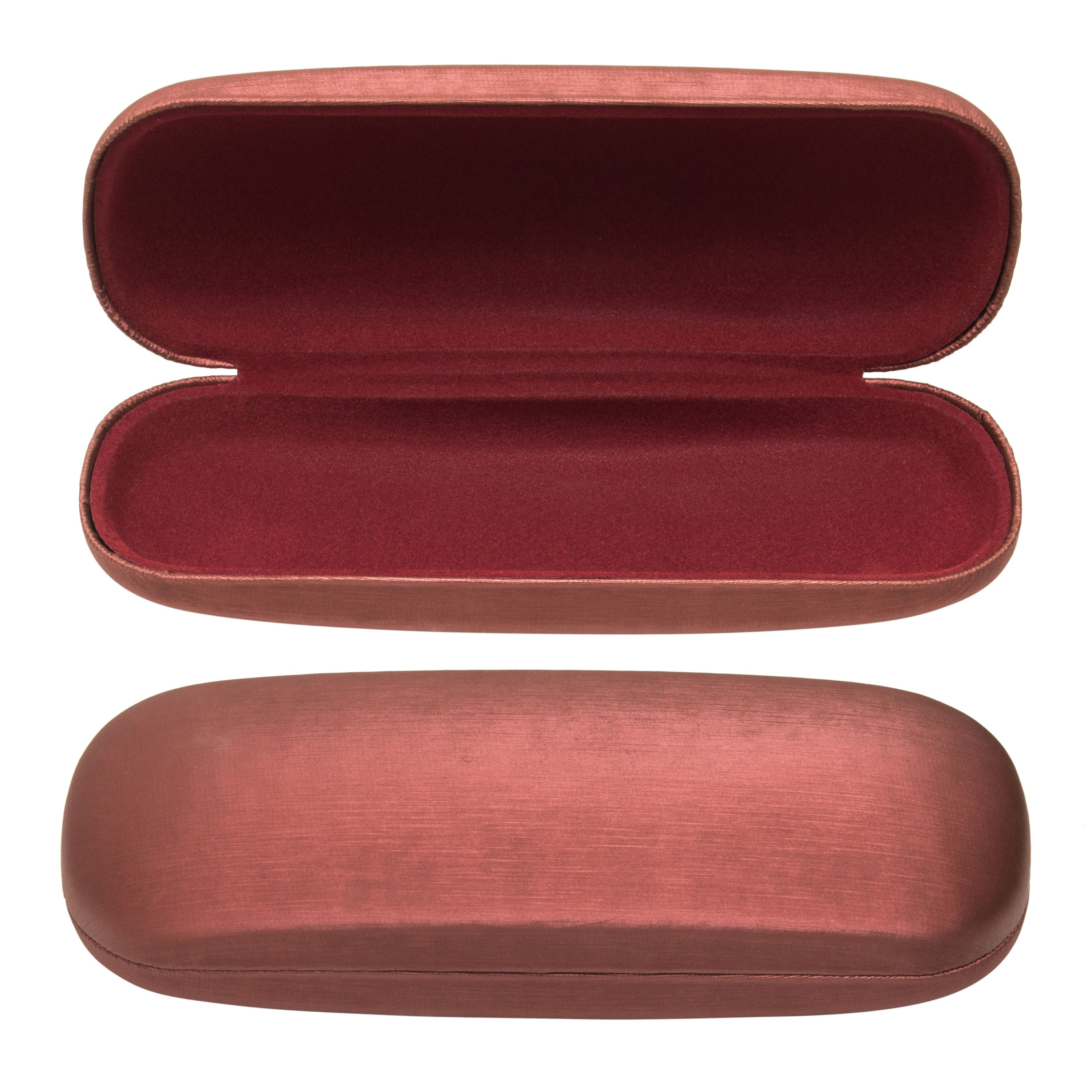 Hard Shell Brushed Eyeglass Case