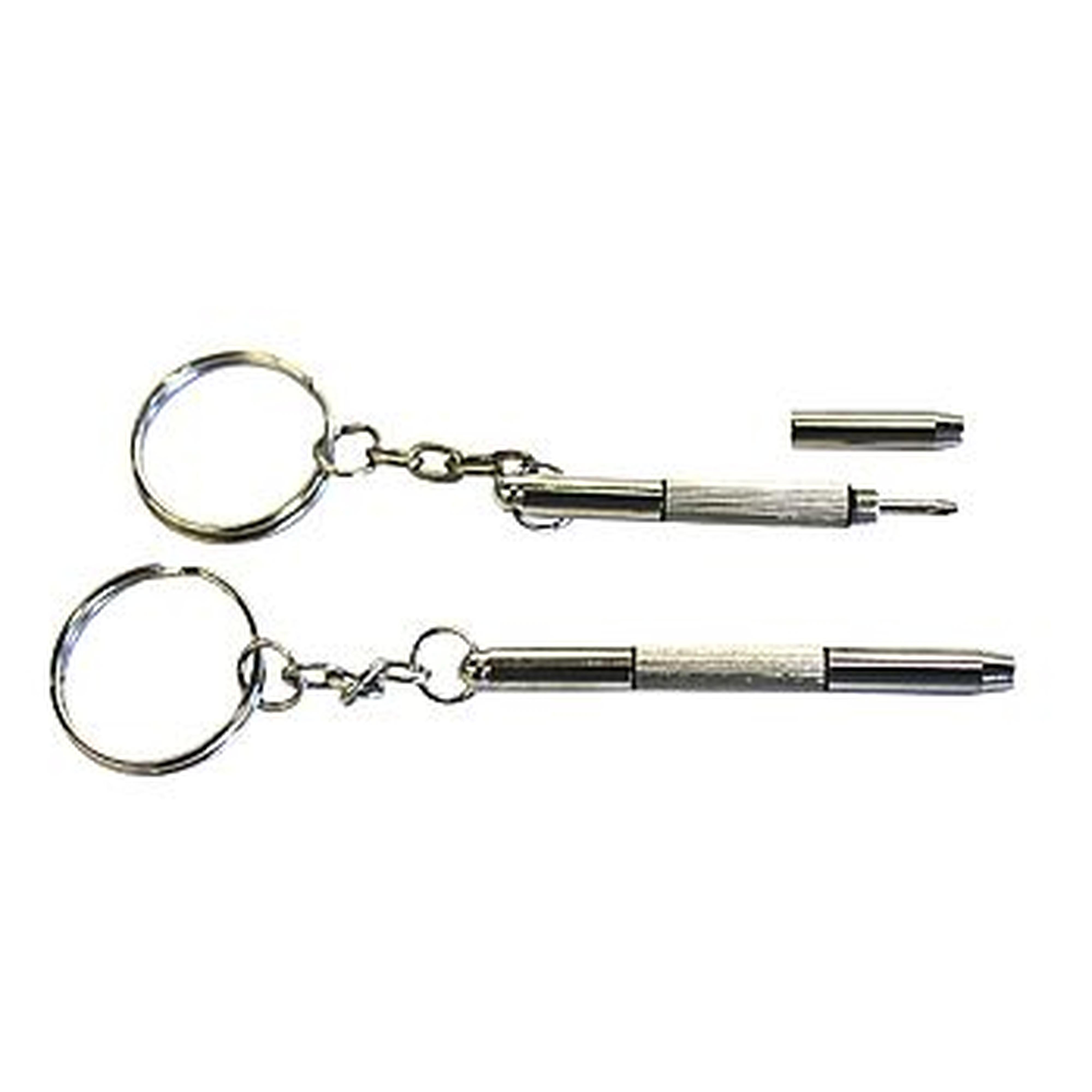 Multi-Purpose Key-Chain 3 Functions Screwdriver