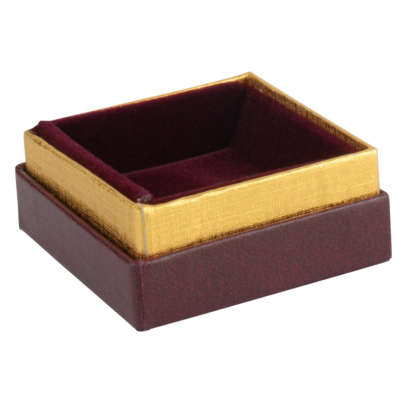 Two-tone Paper Small Universal Box with Gold Accent