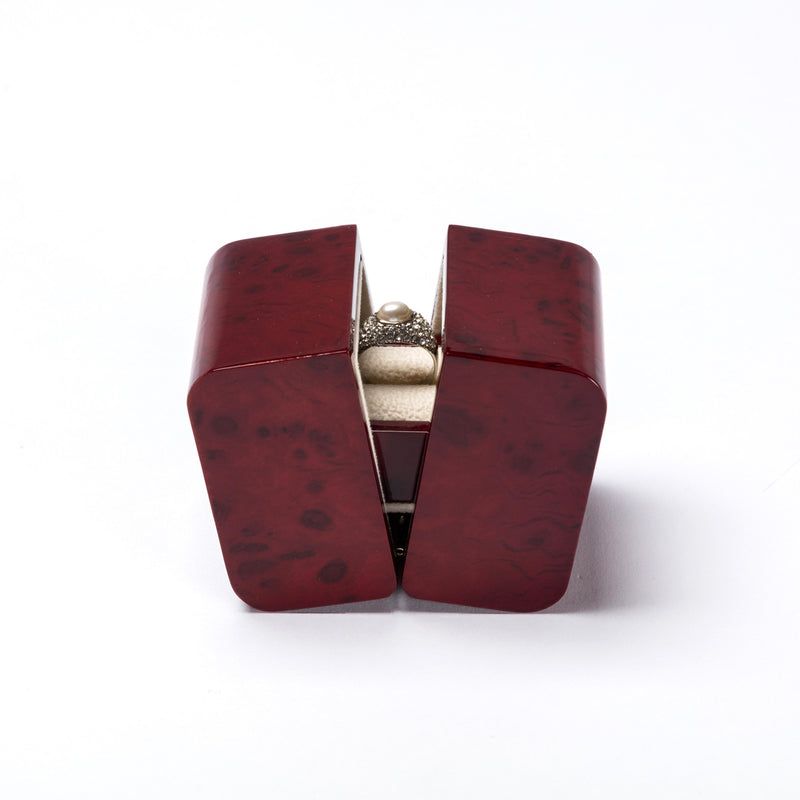 Butterfly Single Ring Wooden Box