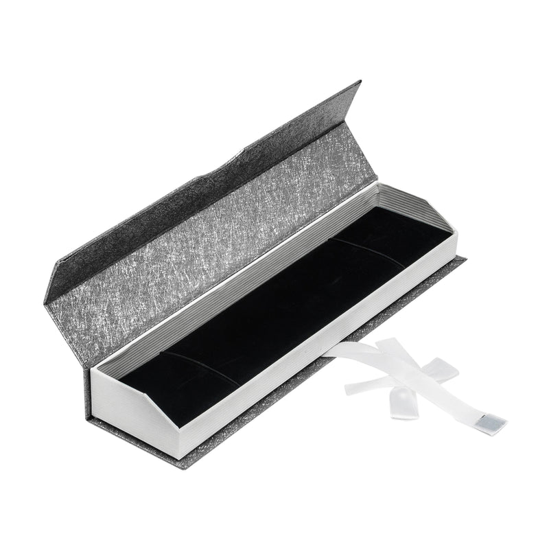 Elegant  Paper Bracelet Box  with a Unique Magnetic Ribbon