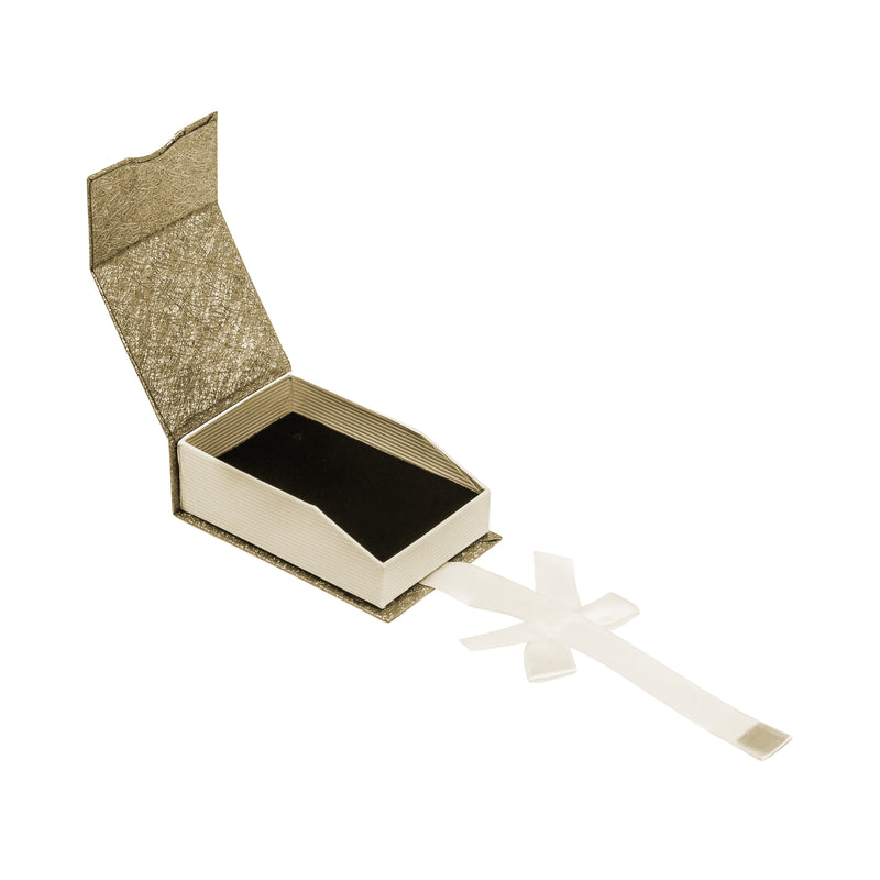 Elegant  Paper Pendant Box with a Unique Magnetic Ribbon