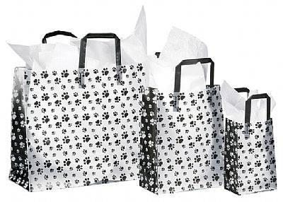 Animal Printed Plastic Bag with Flat Handles