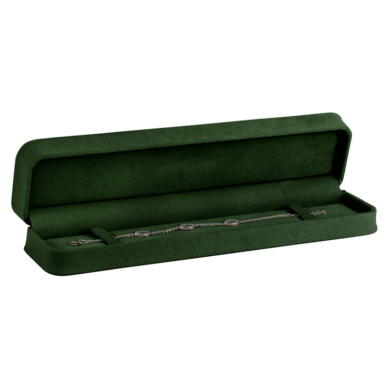 Suede Bracelet Box with Matching Suede Interior