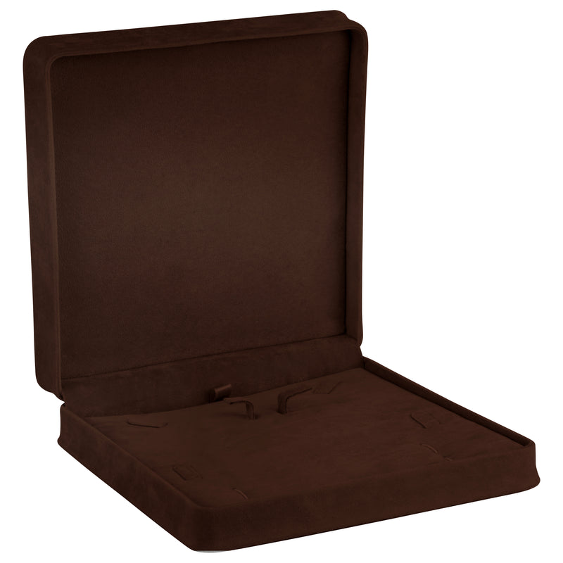 Suede Large Set Box with Matching Suede Interior