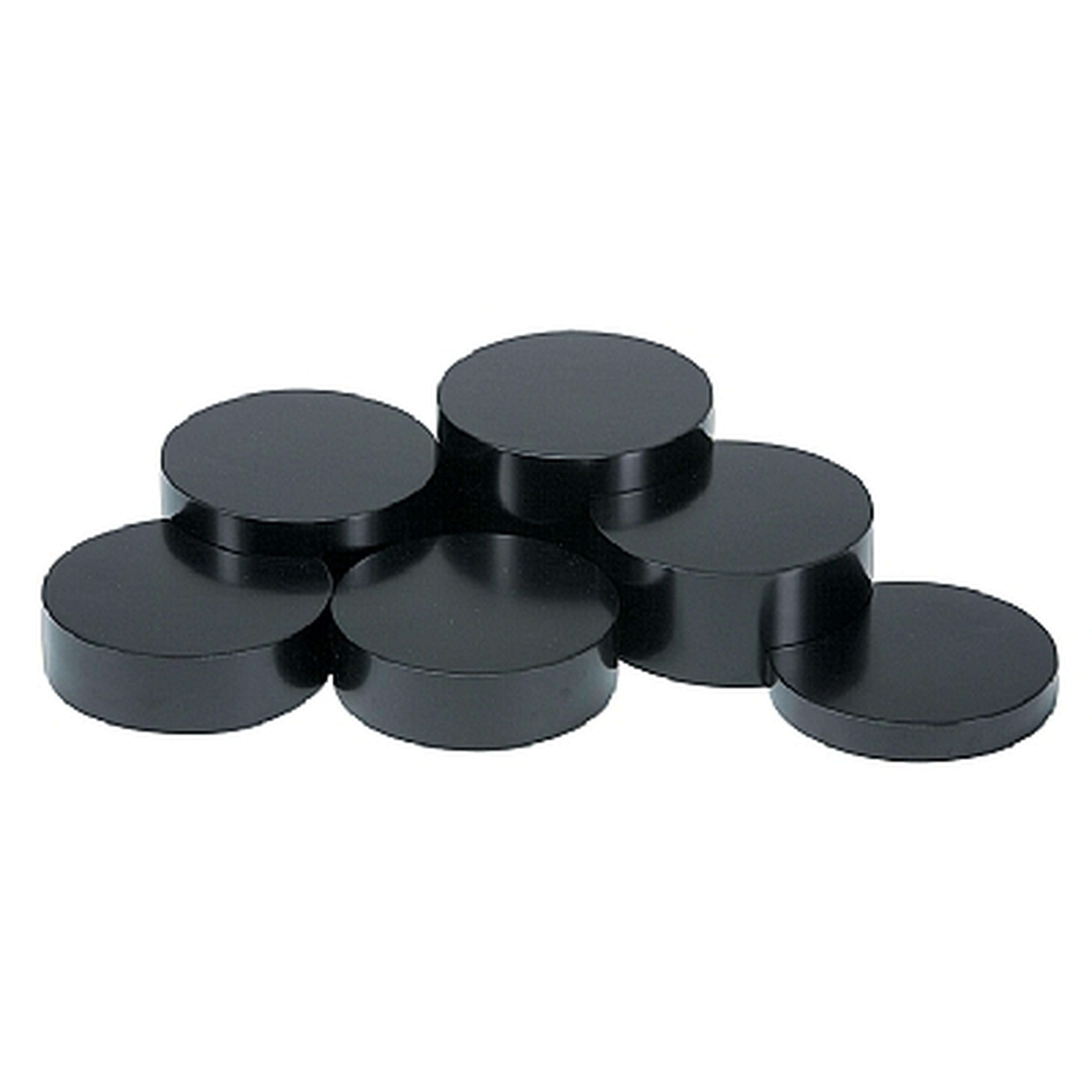 Set of 6 Black Wooden Blocks