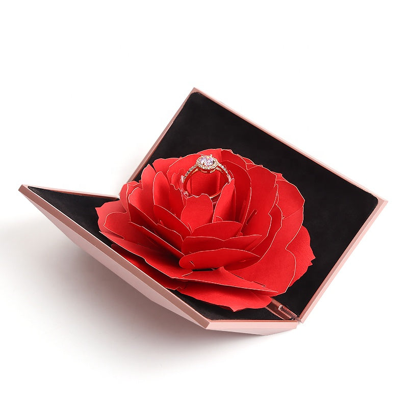 Foldable Flower Ring Box