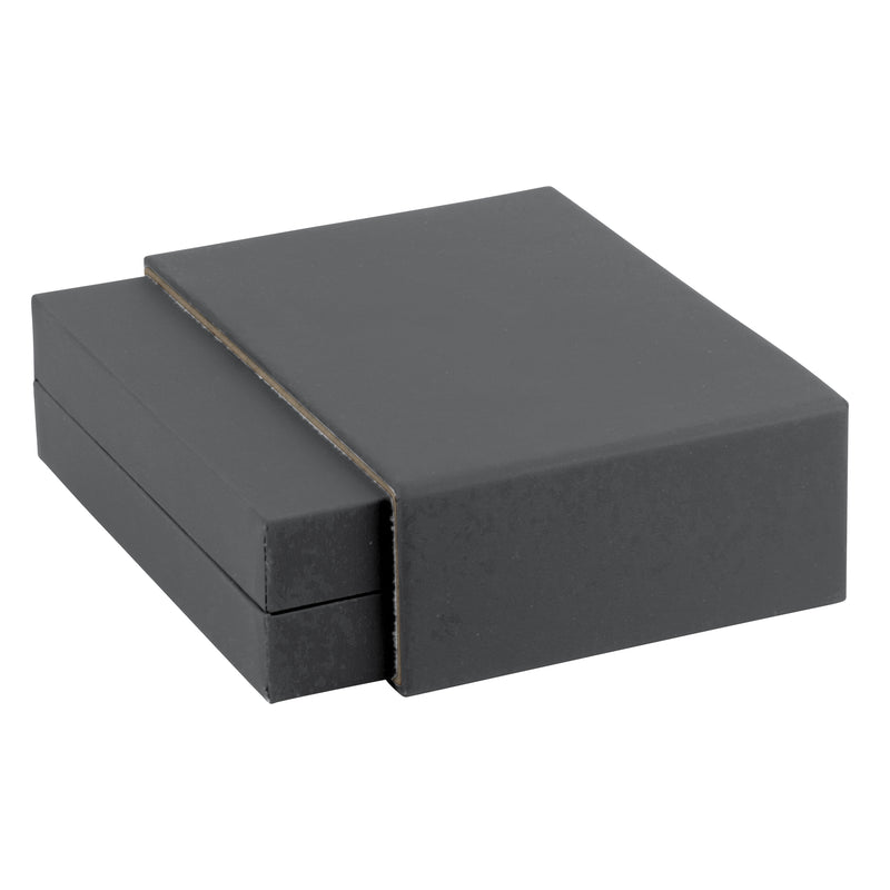 Matte Paper Covered French Clip Earring Box  with Matching Moulded Sleeve
