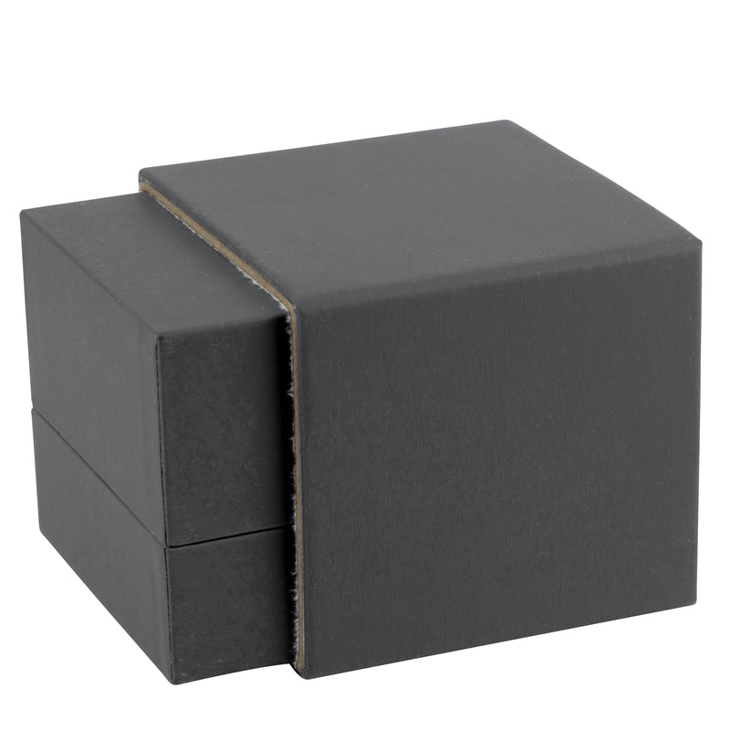 Matte Paper Covered Large Single Ring Box  with Matching Moulded Sleeve