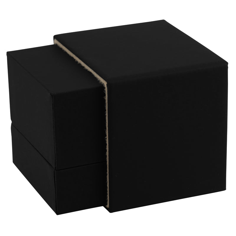 Matte Paper Covered Ring Box  with Matching Moulded Sleeve