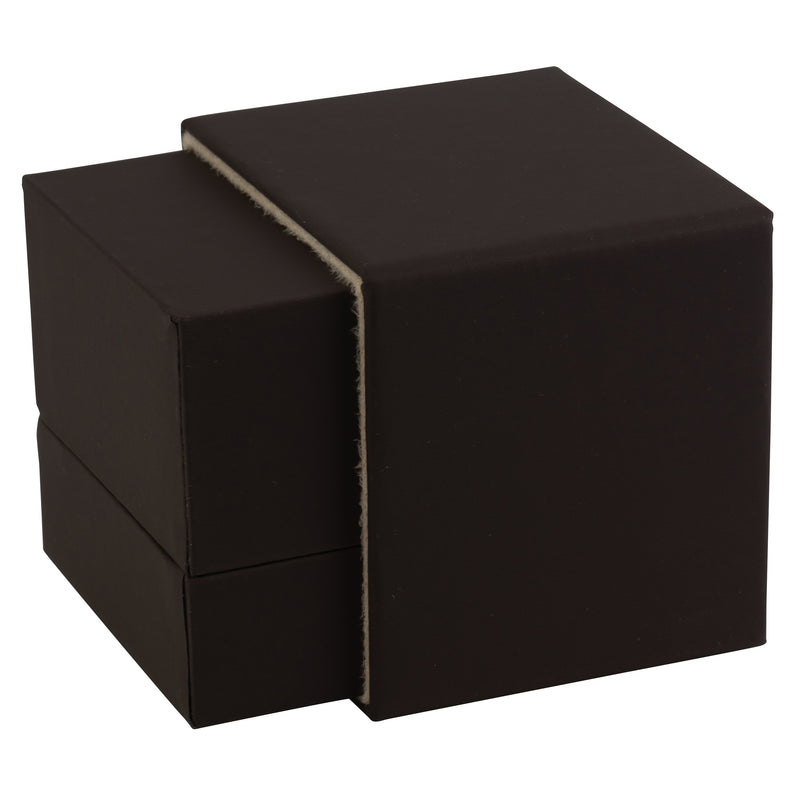 Matte Paper Covered Ring Box  with Matching Moulded Sleeve