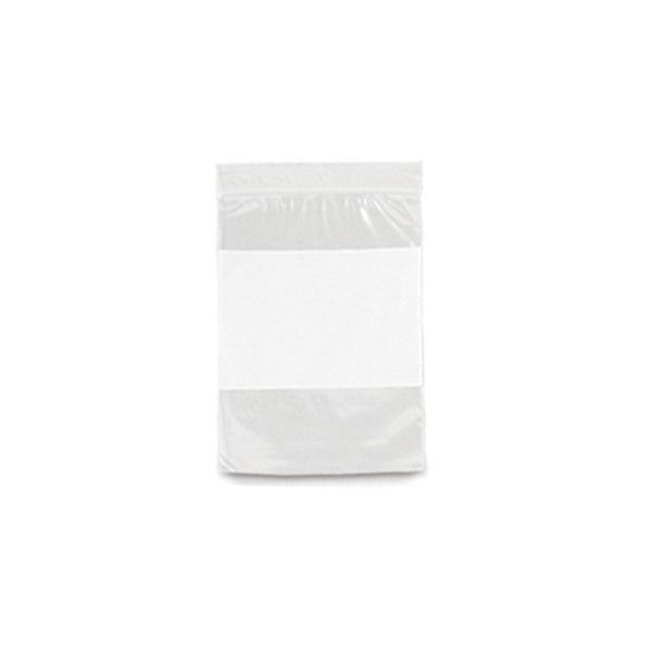 Clear Ziploc Bag with White Patch